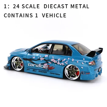 

1：24 SCALE DIECAST METAL CONTAINS 1 VEHICLE JADA TOYS MITSUBISHI LANCER EVOLUTION VIII