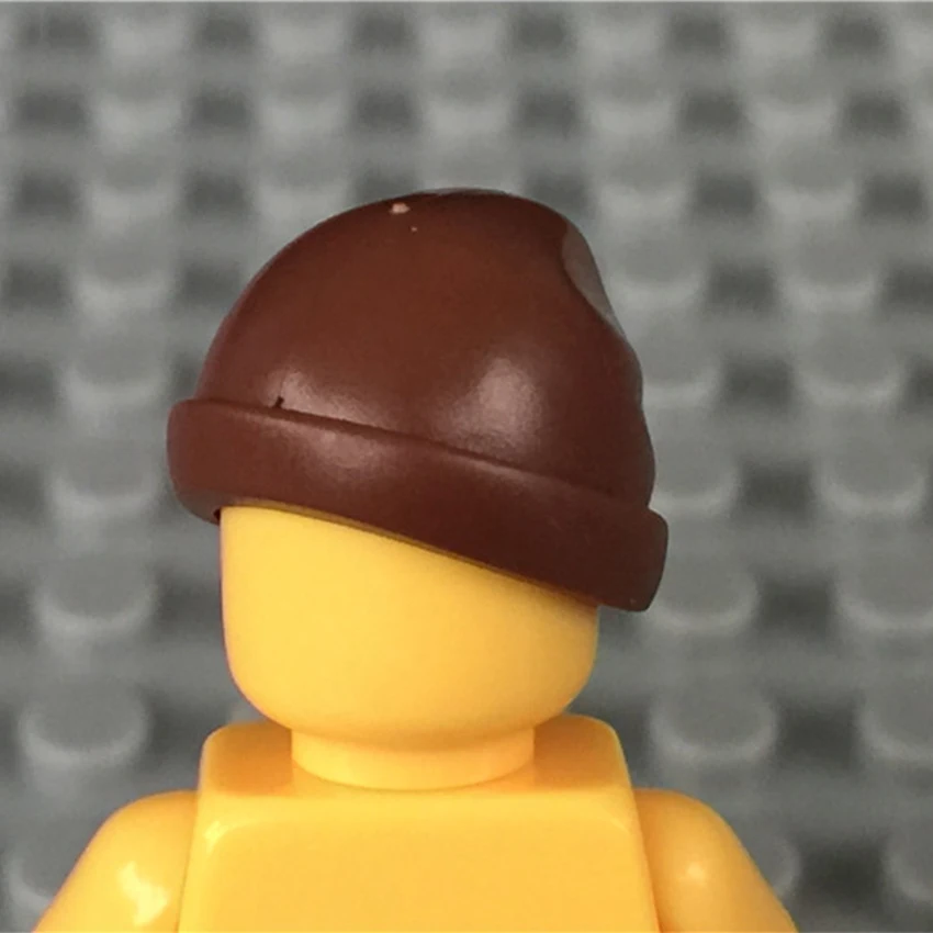 Compatible Legoings Figure Building Blocks MOC Hat Helmet Ski Cap Woolen Cap Accessory Brick Children DIY Toy Gift (4)