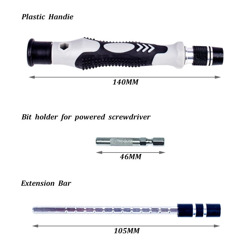 Baratos Juego de destornillador de precisión 110 en 1 juegos de controladores de tornillo Multi función de aleación de acero destornillador teléfono móvil Reparación de herramientas de mano para el hogar