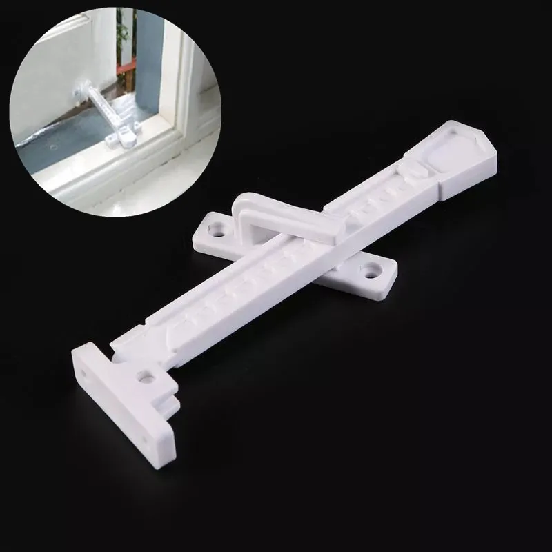 ABS window stay position stopper casement Sliding Wind Bracing Limiter latch for home kids baby safety window Sash blocking lock
