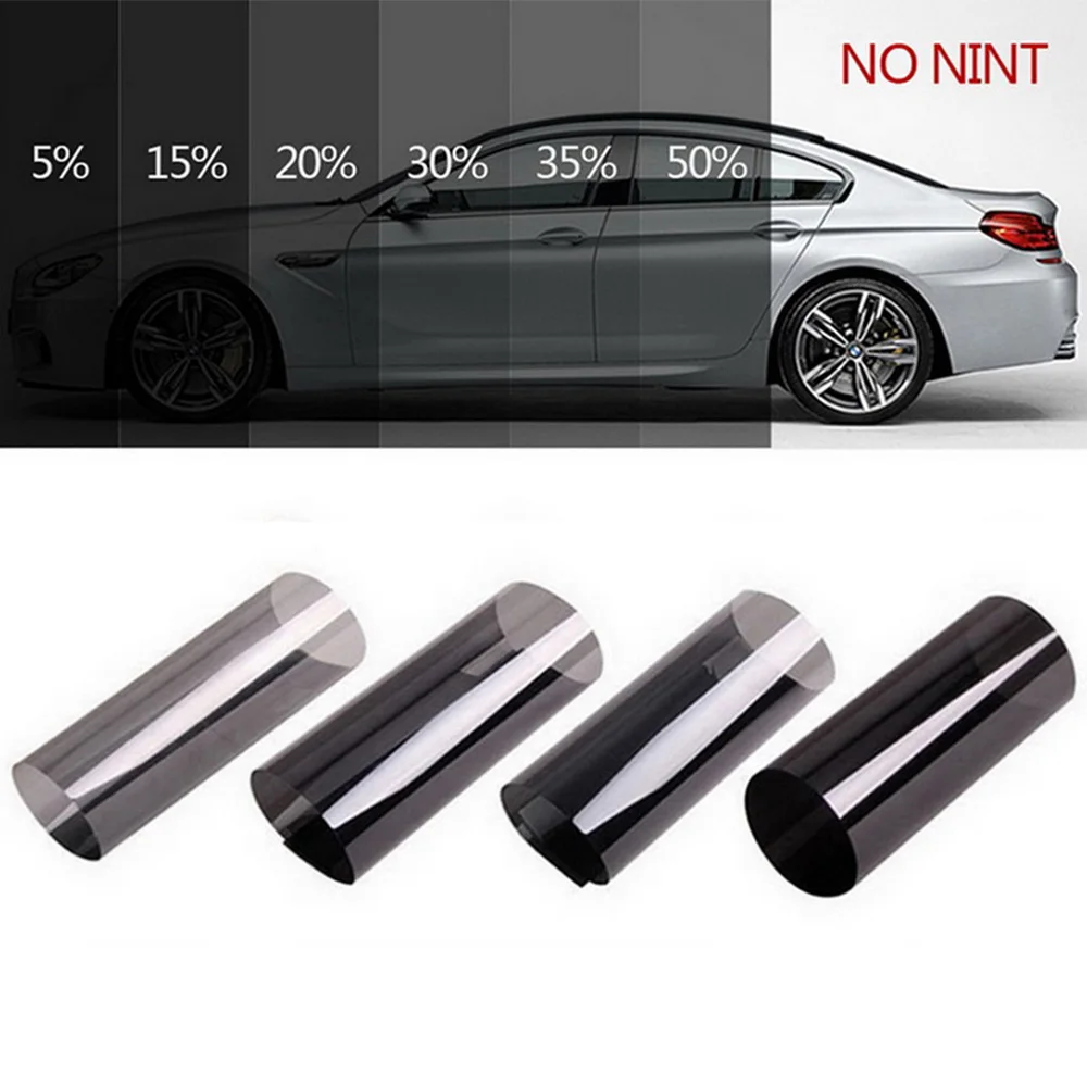 

Auto Window Tinting VLT Black Car Home Window Glass Tinting Film Solar Protection Side Window UV Protection Sticker Sun Shade