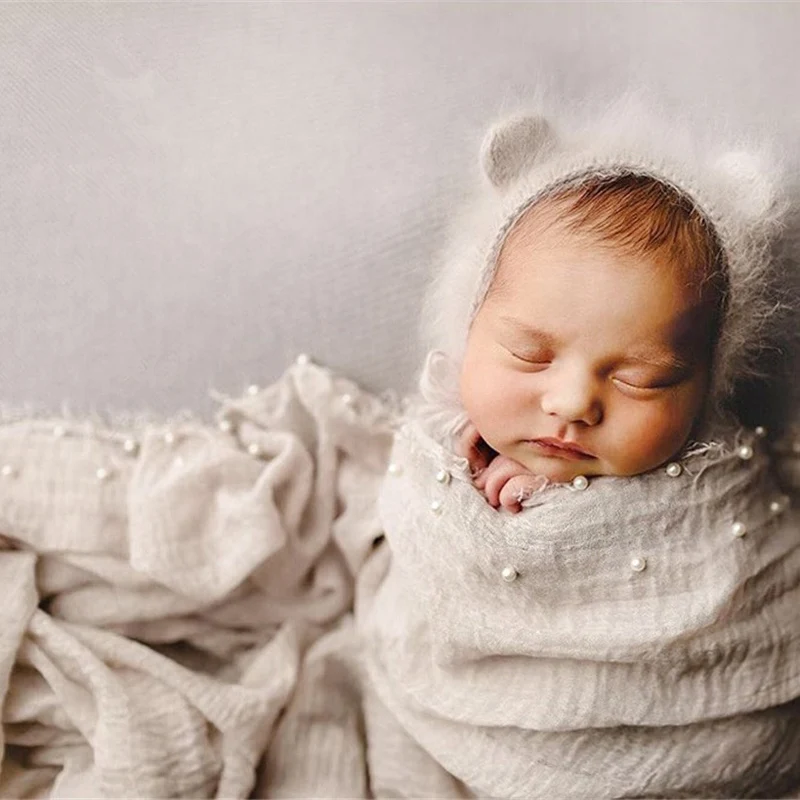 Фоны для съемки новорожденных детей для фото упаковки детской фотостудии Подставки для фотографий из хлопка и мода ювелирные изделия перлы Одеяло фиксаторами на прищепке(90X170 см