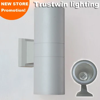 

4 pieces outdoor wall lamp light up and down without no bulb 2 head dual wall light waterproof E27 E26 wall light lamp fixture