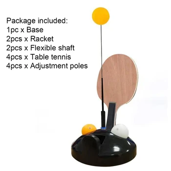 

Flexible Shaft Single Double Indoor Kids Adult Beginner Self Training Table Tennis Trainer Set Rapid Rebound Sports Equipment