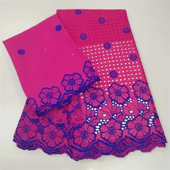 

African Dry Cotton Lace Fabrics 2020 High Quality Embroidery Lace Swiss Voile Lace Stone Swiss Voile Lace In Switzerland y17-1