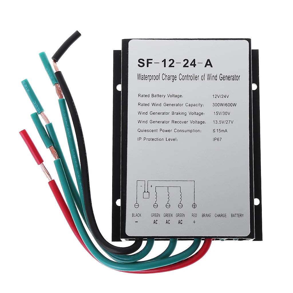 

Drop Ship 600W 12V/24V Waterproof Wind Turbine Generator Charge Controller Wind Controller