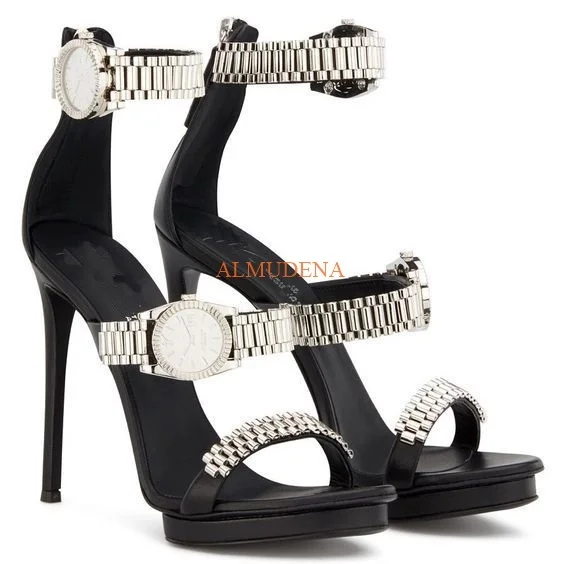 Zanotti Watch Giuseppe Zanotti Black Leather Gzxcowan Watch