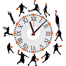 TWISTER. CK Баскетбол Эскиз шаблон часы стикер ПВХ украшение дома стикер s