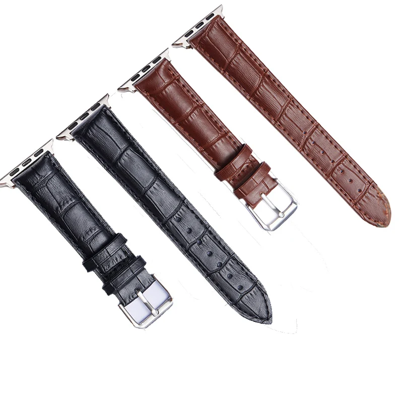 

New Arrival Replacement Leather Watchband Apple Leather Watch Bracelet for IWatch 38mm 40mm 42mm 44mm Series 4 3 2 1