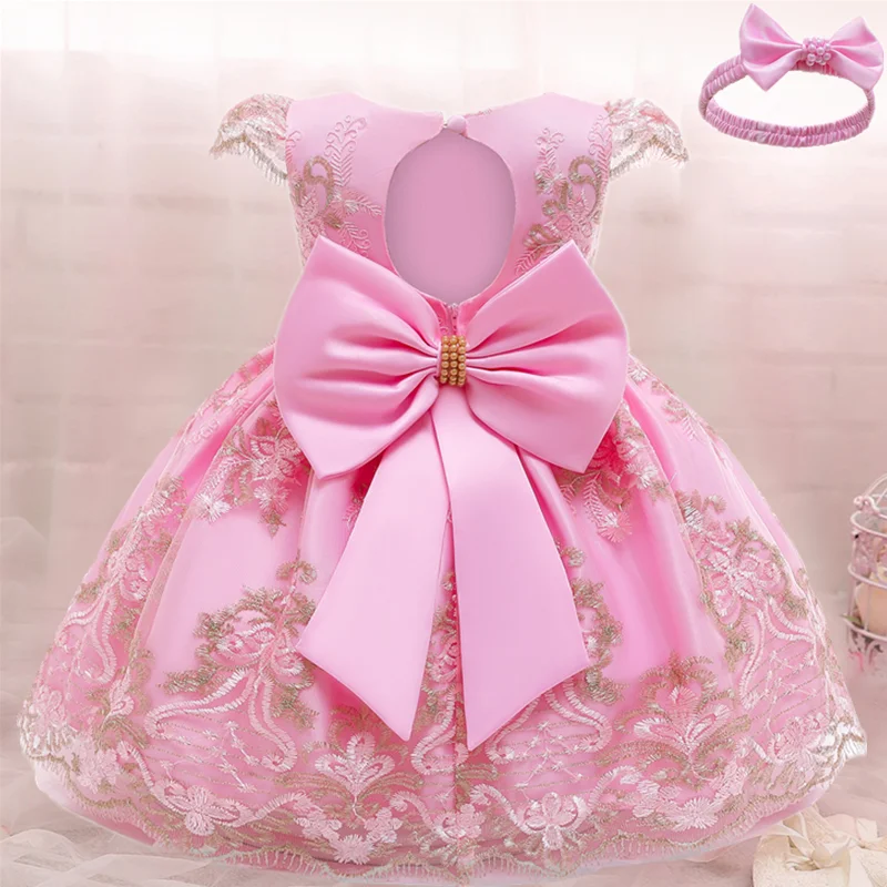 Newborn Baby Girls Princess Dress 3-24 Months Christmas Birthday Party Tutu Lace Costume Baptism Clothes