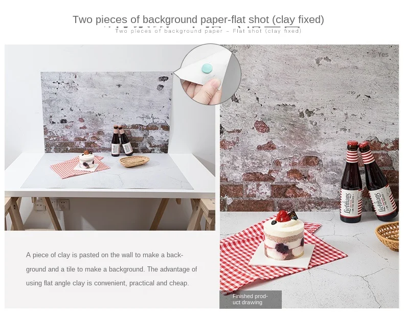 57*87cm Photography Backdrops Marble Wood Grain 2 Sided Waterproof Backgroud Cosmetics Photo Background for Studio Photo