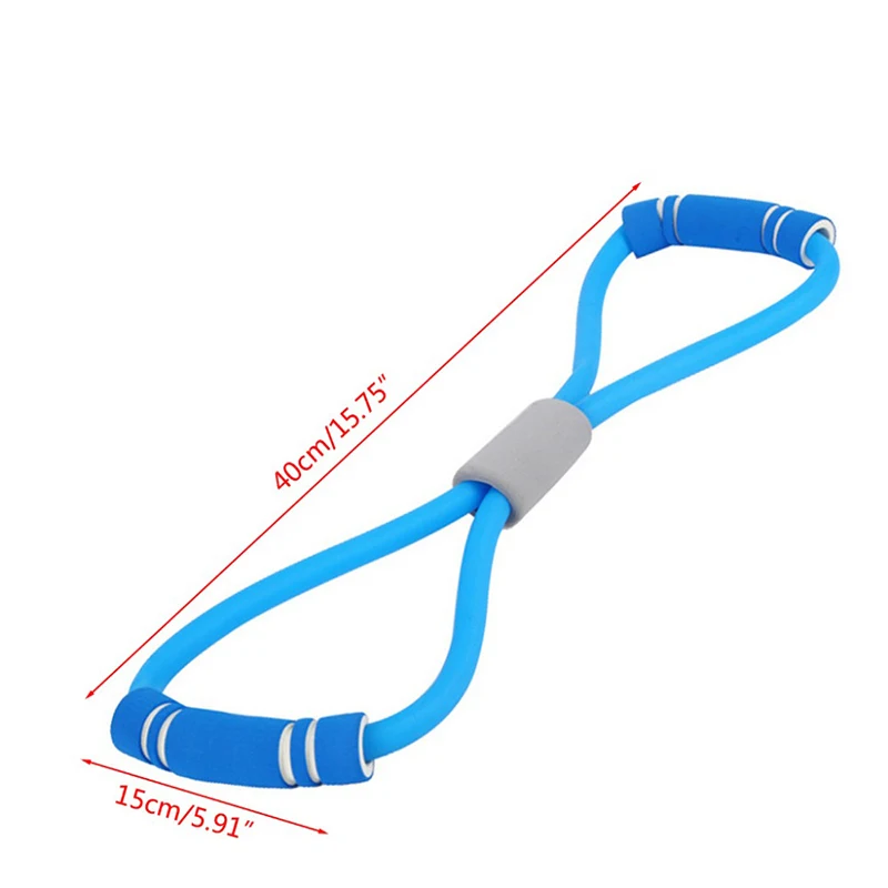 Aidenkid family fitness equipment 8 shape rally unisex yoga rope pull tube weight loss tool multifunction