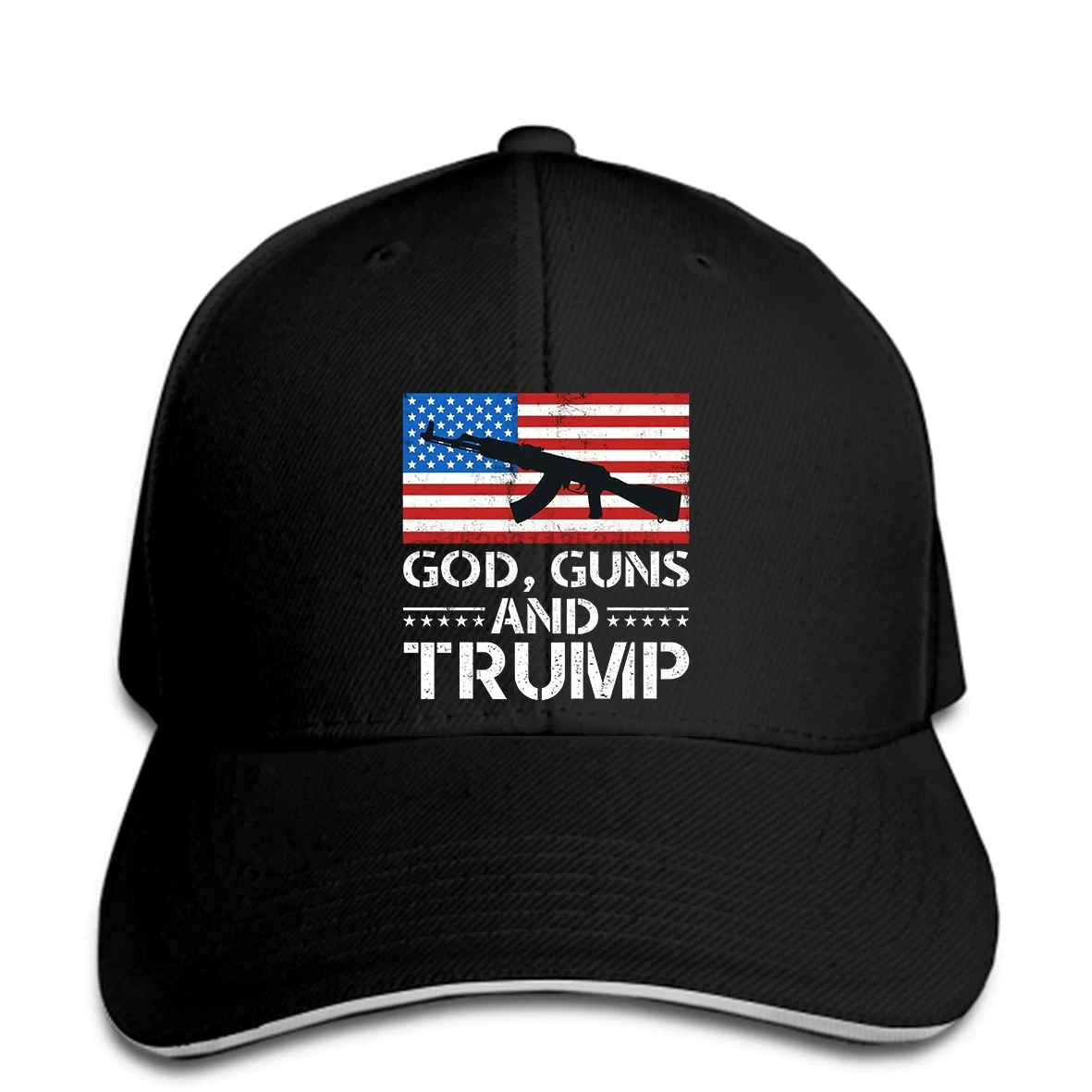 God guns Trump Топ в стиле хипстеркэжуал snapback Кепка с острым носком
