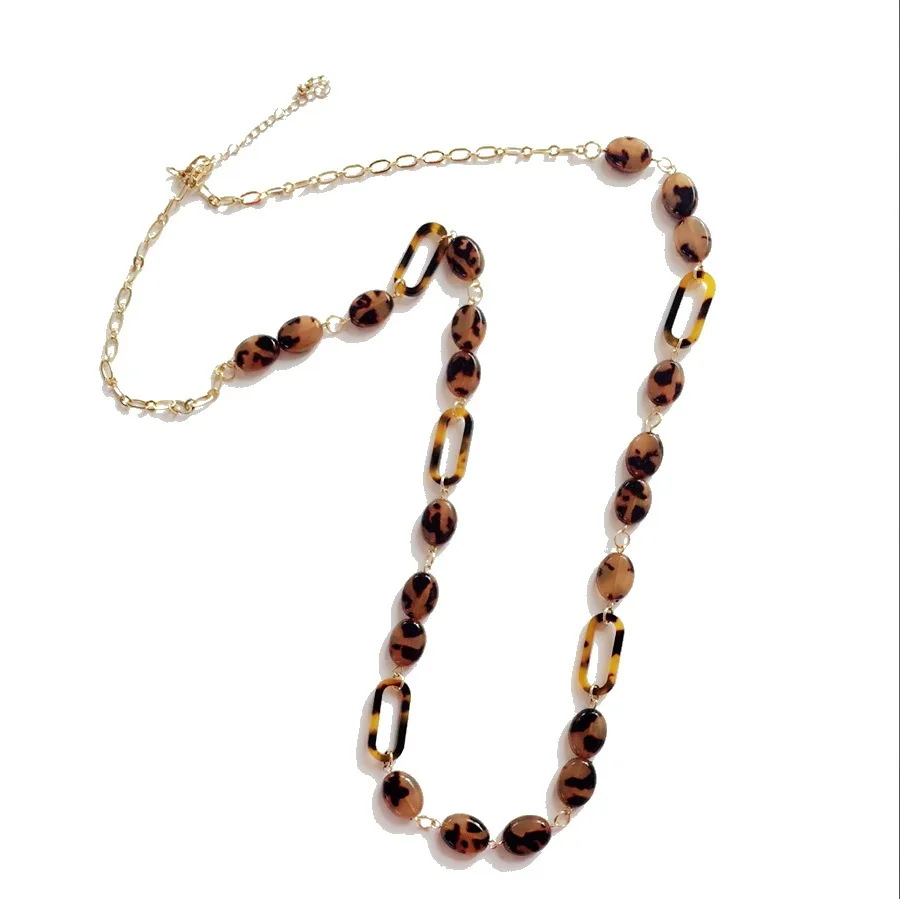 Европейская и американская Длинная шерстяная цепочка ожерелье с пряжкой из