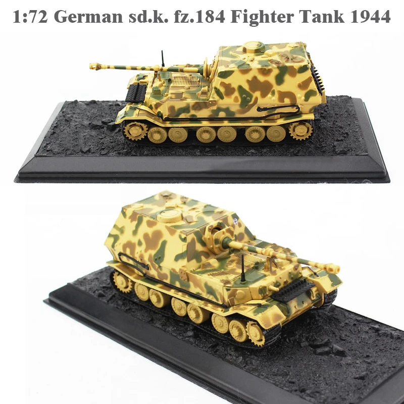 1: 72 немецкий sd. k. fz.184 истребитель Танк 1944 готовой модели сплава