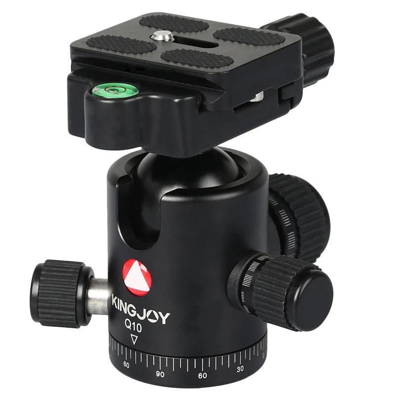 

ABKT-Kingjoy Q10 Camera Monopod Tripod Head 5Kg Load 32Mm Panoramic Ball Head 720 Degree For Dslr Nikon Sony Canon Camera