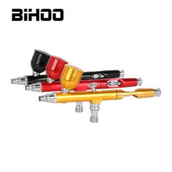 

Externally Adjustable Color Tri-color Airbrush Double-action Spray Gun Gravity Sprayer Tattoo Tool 0.3mm