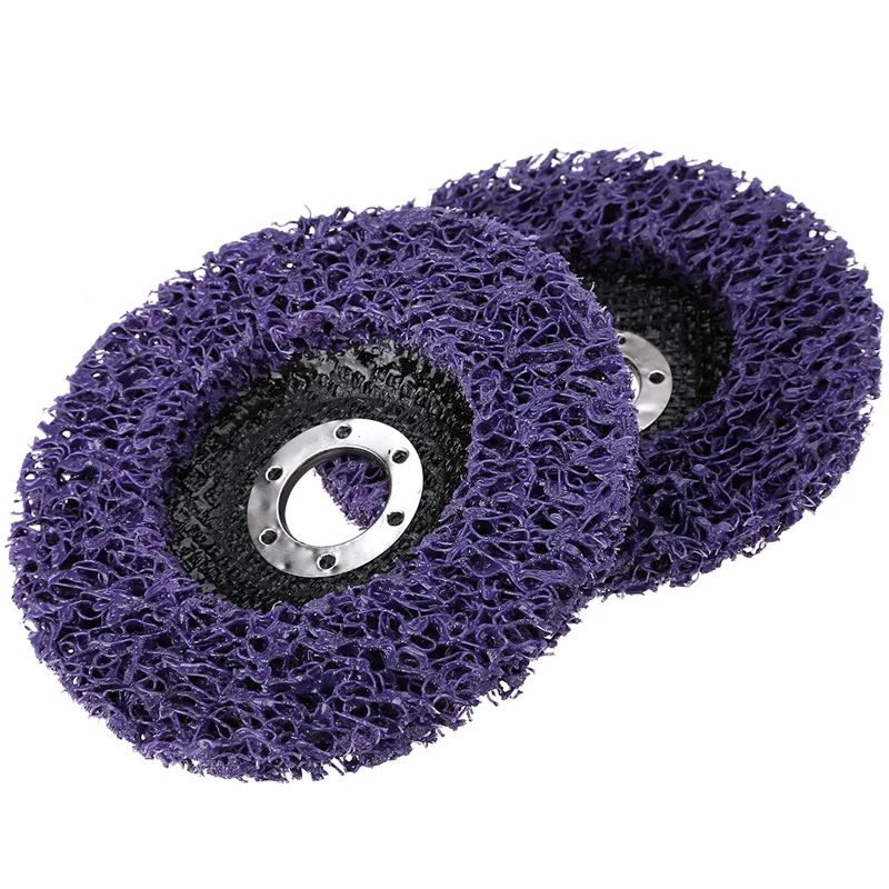 

2Pcs 125Mm Poly Strip Disc Abrasive Wheel Paint Rust Removal Clean