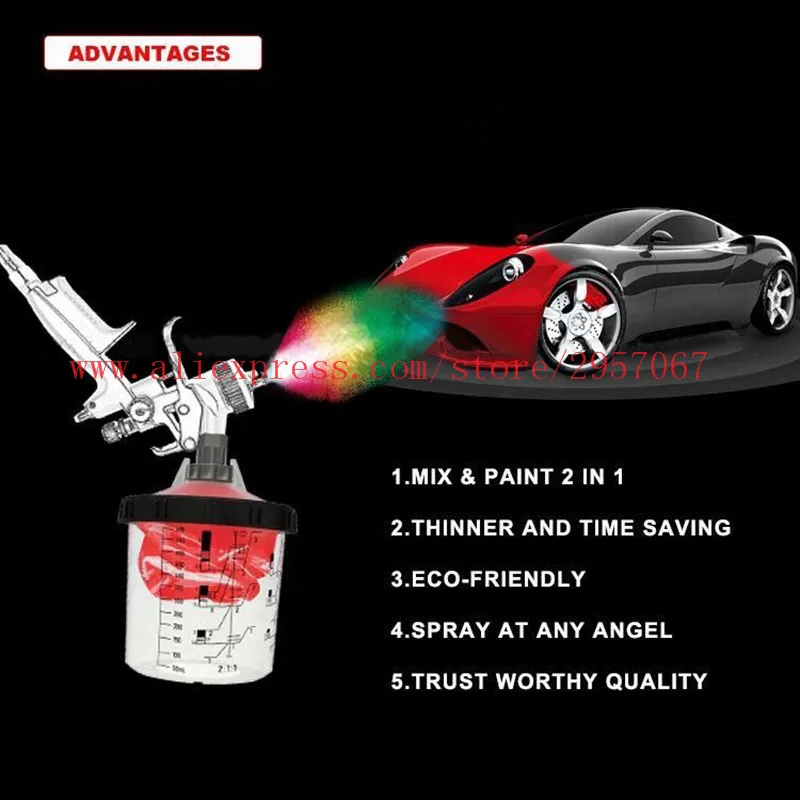 Auto Paint Mixing Cups Aesthetic Wallpaper
