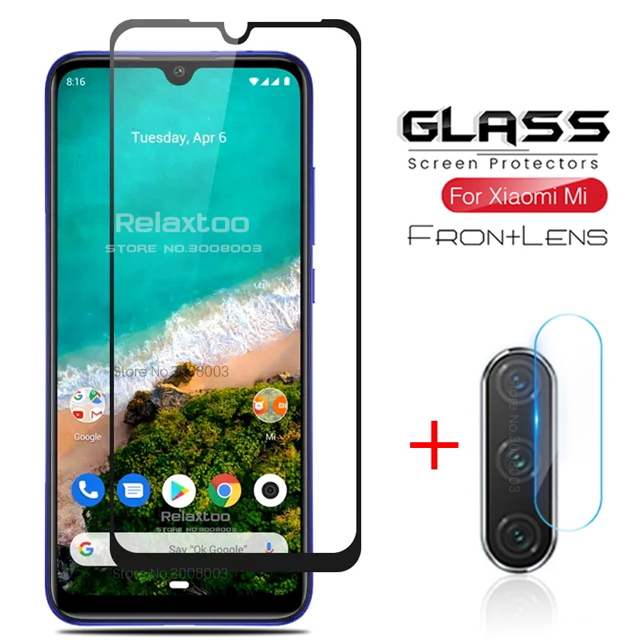 Защитное стекло 2-в-1 для камеры xiaomi mi a3 дисплея xiomi mia3 mia 3 3a Защитная пленка