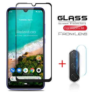 

2-in-1 glass on camera protector for xiaomi mi a3 display protective glass for xiomi xiaomi mia3 mia 3 mi 3a lens film cover