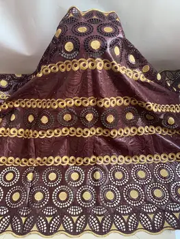 

2020 New arrival african Bazin riche fabric with beads embroidery lace / bazin riche dress material Nigerian