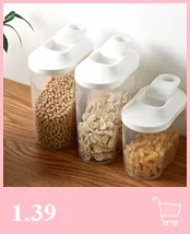 2L пластиковый диспенсер для зерновых культур, ящик для хранения, Кухонный Контейнер для зерна риса, хороший кухонный ящик для хранения риса, ящик для хранения зерна муки#8