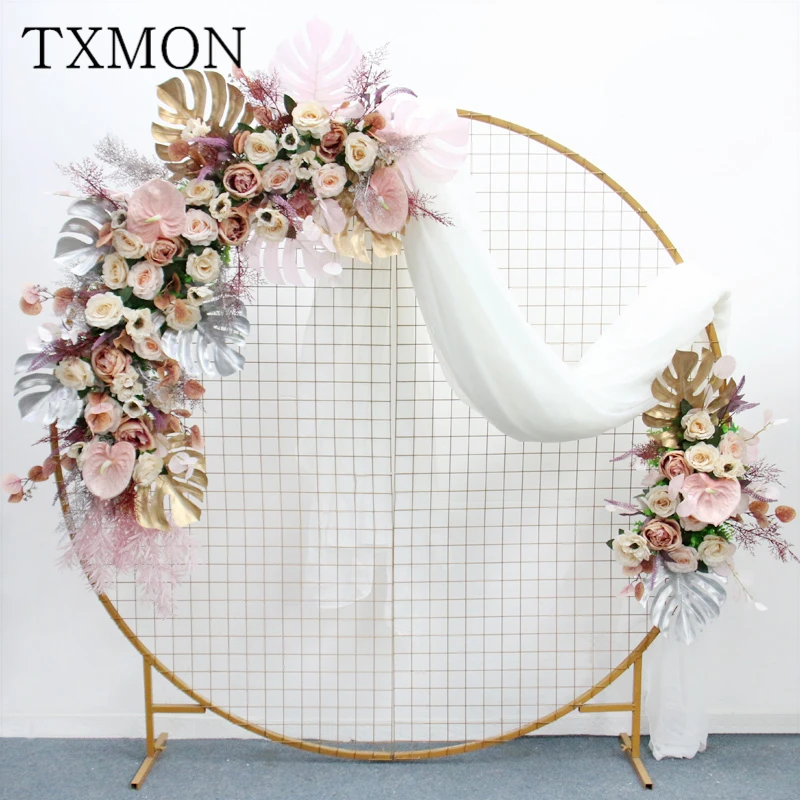 カスタマイズされた結婚式の装飾 シルクフラワーアレンジメント ホテルのステージ 庭 テーブルの花の配置のためのフラワーアクセサリー Aliexpress ホーム ガーデン