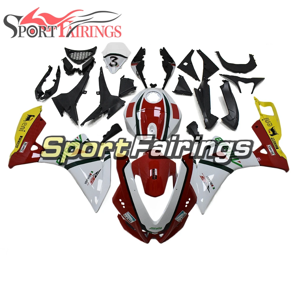 Полный белый красный желтый Обтекатели для Aprilia RS125/RS4 50 2012 2013 год 12 13 14 впрыска ABS мотоцикл обтекатель комплект