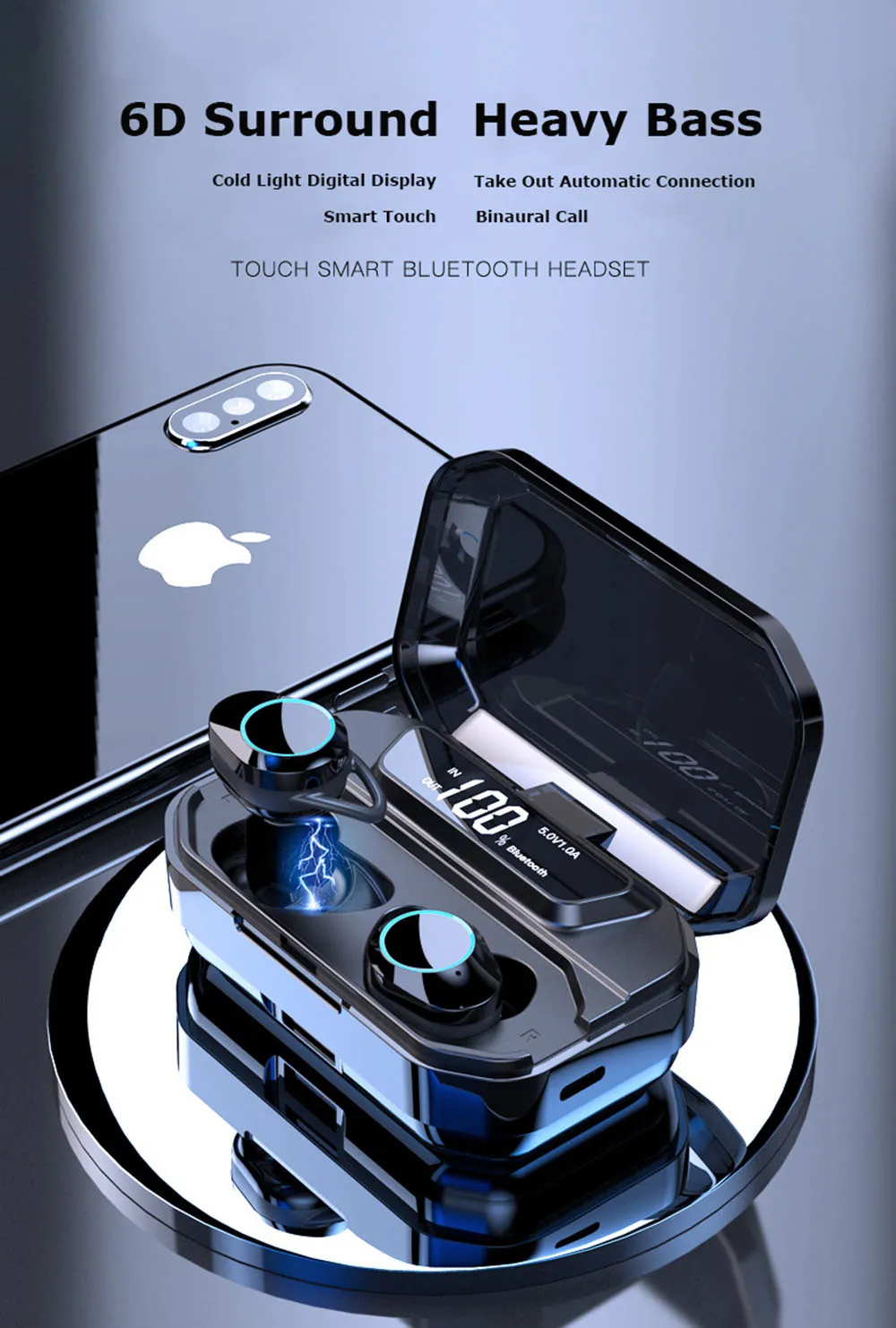 X6 tws беспроводные наушники Bluetooth наушники спортивные наушники беспроводные наушники басовые наушники для Xiaomi huawei samsung iPhone