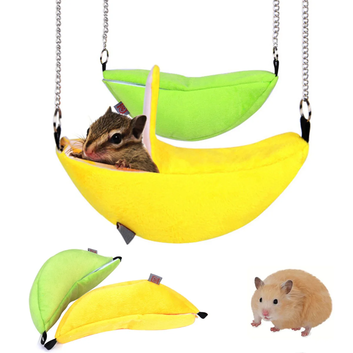 Hamster Nest Hanging House Hammock Cage Sleeping Nest Pet Bed Rat Hamster Toys Cage Swing Pet 2