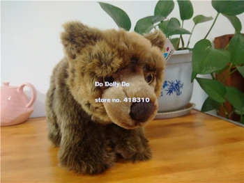 

Original Lifelike Brown Bear Simulation Animal Soft Stuffed Plush Toy Doll Children Baby Birthday Gift