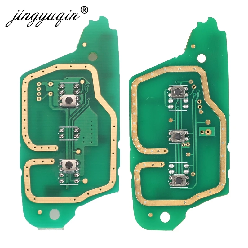 Jingyuqin 10 шт. 2/3BTN Ask/Fsk 433 МГц PCF7961 пульт дистанционного управления для Renault Clio III Clio3