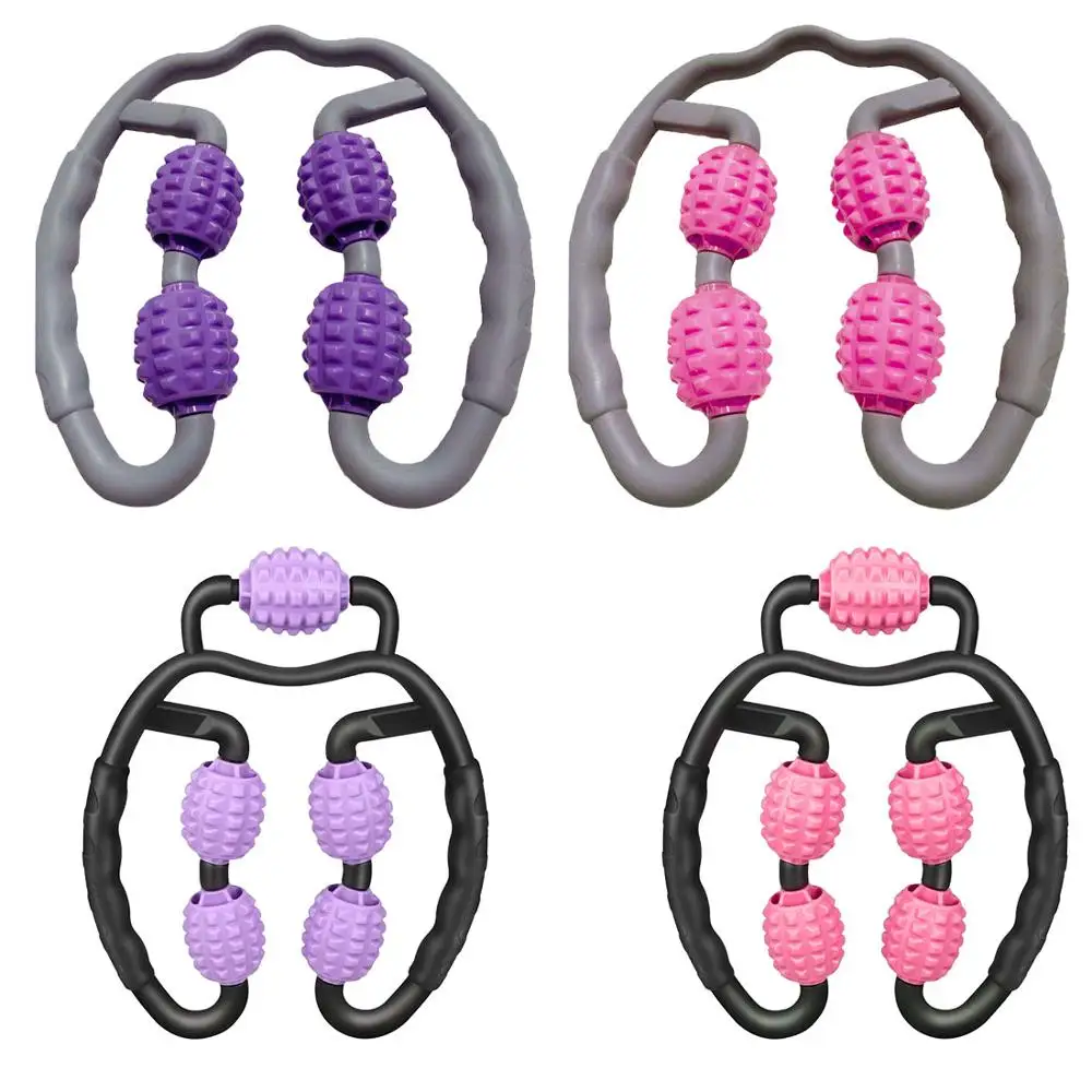 

Trigger Point Massage Roller 4/5 Wheel U Shape Arm Leg Neck Muscle Tissue for Fitness Gym exercise equipment Yoga Pilates Sports