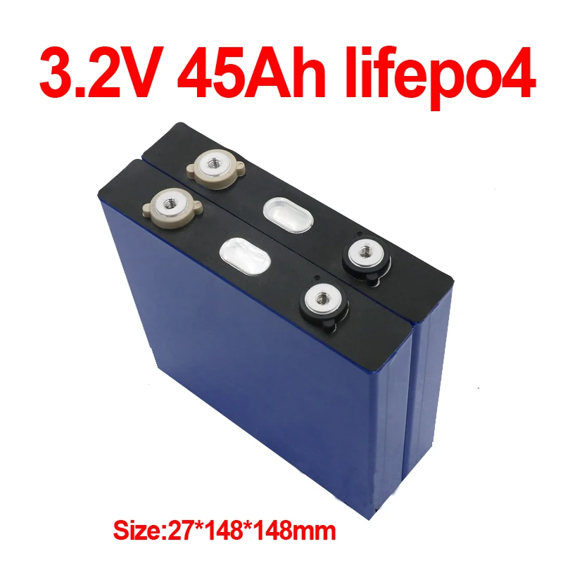 4 шт. Lifepo4 3,2 В 45Ah литиевая батарея литий-железо фосфат для DIY 12 В 24 В велосипед порода вилочный погрузчик для хранения солнечной энергии RV