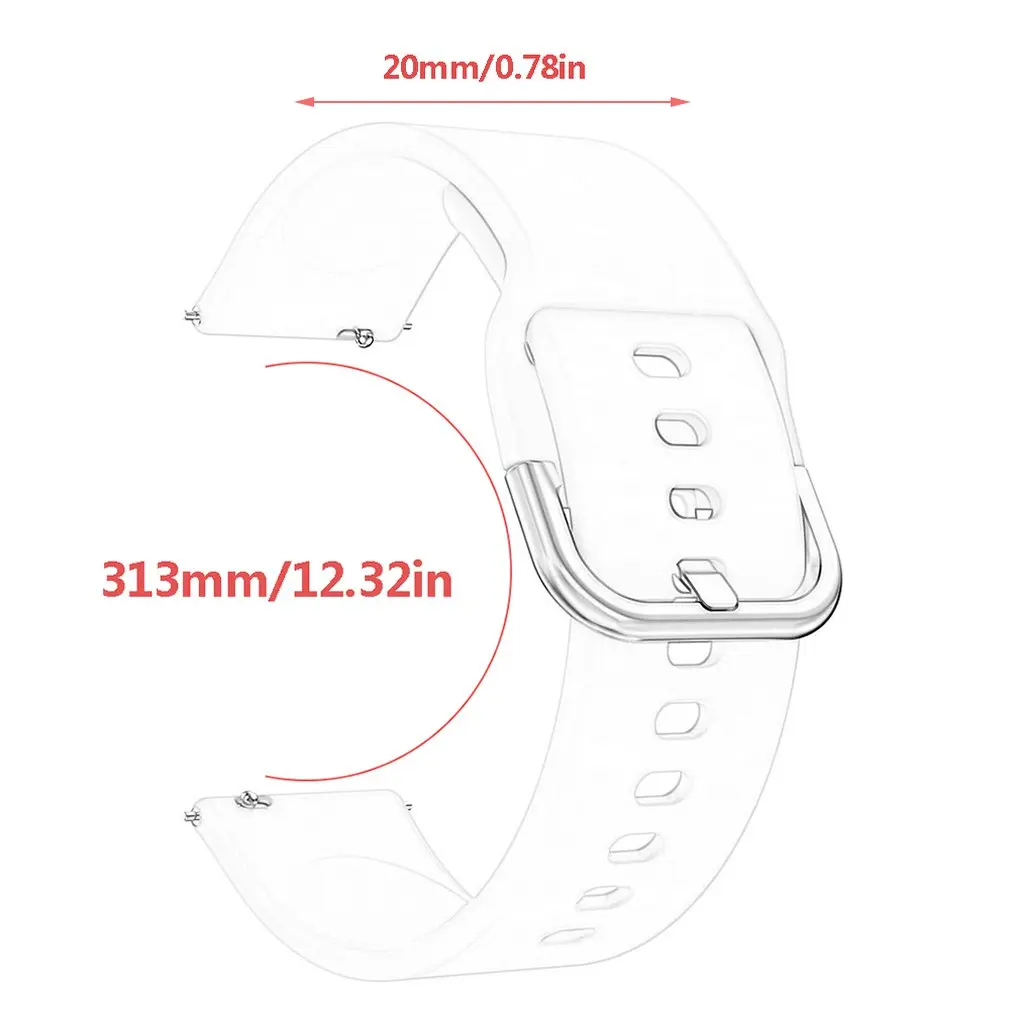 Для Huami mi Youth Edition Amazfit Bip 20 мм монохромный ремешок Vitality аксессуары для часов спортивные часы с силиконовым ремешком