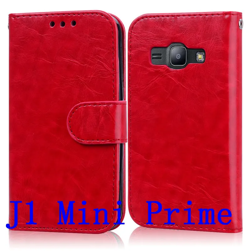 Red Кожаный флип-чехол для samsung galaxy j1 mini j105 j105h чехол для samsung galaxy j1 mini prime j106 j106f кошелек флип-чехол для телефона - Цвет: Red