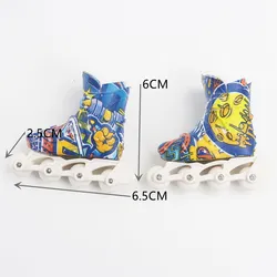 Patins à roulettes pour enfants, 2 pièces/paire, mignons, Mini patins de tableau, jouet de collection, cadeau 
