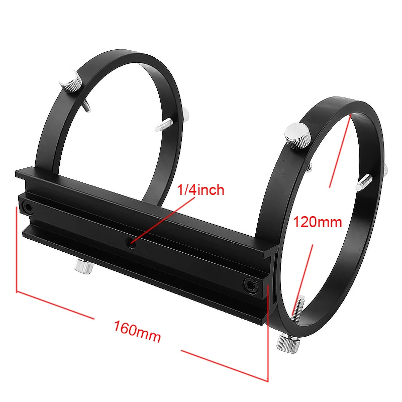 120 мм Монтажный кронштейн из сплава с 160 мм ласточкин хвост Монтажная пластина APO обруч Guidescope адаптер для астрономического телескопа
