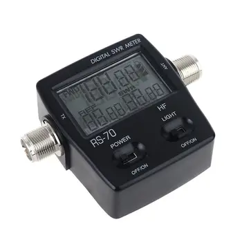

NISSEI RS-70 Digital SWR Power Meter Counter Micro USB-DC 5V Output 1.6-60MHz