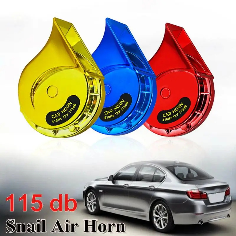 2PCS Electric Air Horn 12V Waterproof 115dB Snail Siren Loud Sound For Truck Motorcycle Boat Claxon Horns | Автомобили и