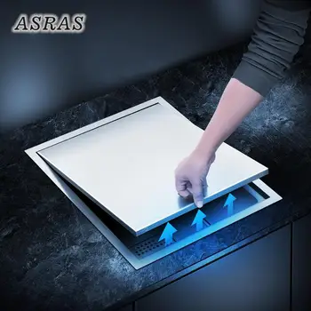 

ASRAS 3847Y Handmade Hidden Kitchen Sink With Cover And Intelligent Lift 304 Stainless Steel Single Sink Set With Faucet