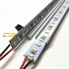 Smarstar 12V 0,5 m 72 led 4014 Led tira de luz con forma de barra U V canal de aluminio 50 cm Barra de luces LED rígidas para decoración de Hotel iluminación(China)