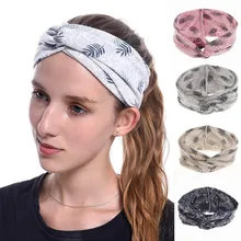 Высококачественные головные повязки для йоги спортивные эластичные повязки на голову лист спортивные принадлежности для йоги танец Байкер широкая головная повязка стрейч-лента S5