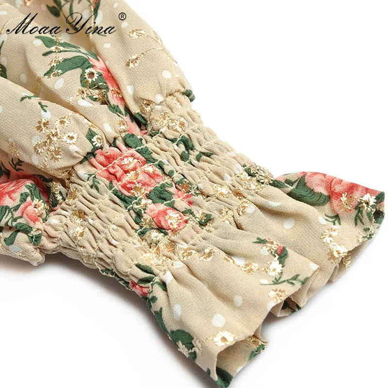 MoaaYina Fashion Designer dress Spring Women's
