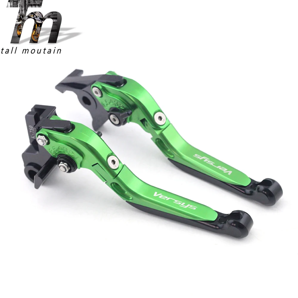 

Brake Clutch Lever For KAWASAKI KLE 650 Versys KLZ 1000 2015-2018 16 17 Green Motorcycle Adjustable Folding Extendable Logo