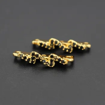 

Micro Paved Zircon 3 Holes Spacer Bars Metal Separator Accessories DIY Natural Stones Pearls Necklaces Bracelets Jewelry Making