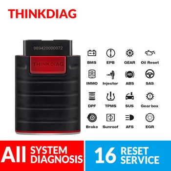 Полный считыватель кодов Thinkdiag OBDII с функцией сброса 16, сканер obd2, Bluetooth, Android, IOS, диагностический инструмент, кодирование ECU Полный считыватель кодов Thinkdiag OBDII с функцией сброса 16, сканер obd2, Bluetooth, Android, IOS, диагностический инструмент, кодирование ECU