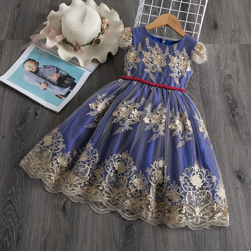 21 Summer Girls Dress Smooth Short Sleeve Clothes Hollow Back Design Formal Princess Dress Kids Girl Party Wear Evening Gown Dresses Aliexpress