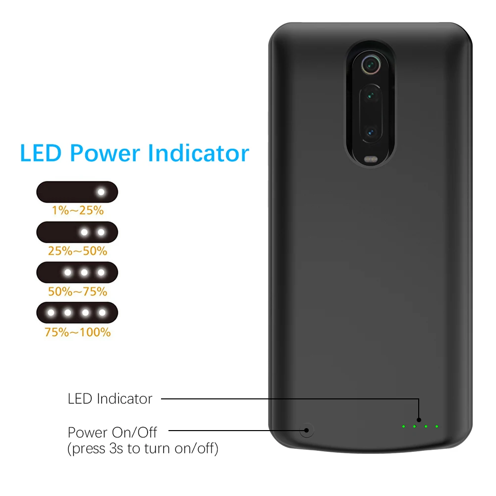 Caso carregador de telefone portátil para xiaomi